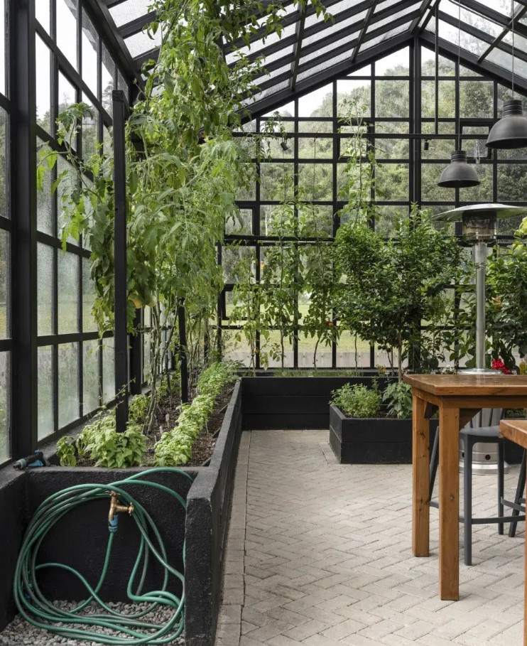 Jardín de invierno moderno